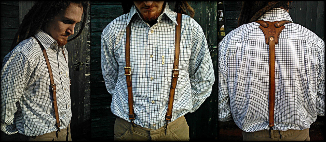 Leather Trouser Braces by Half-Goat on DeviantArt