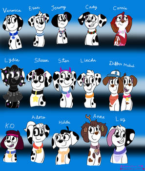 Characters as Damaltian pups