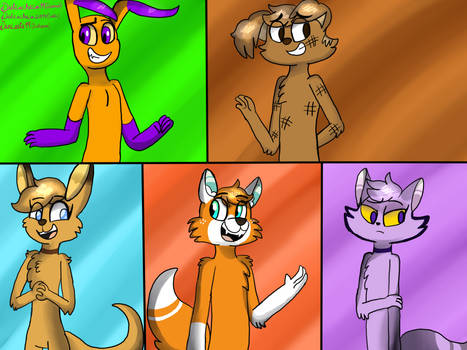 Zoophobia - 5 main characters (remake)