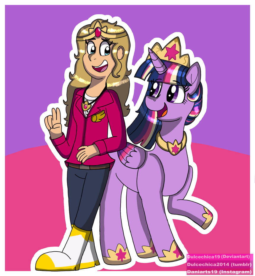 Two Princesses, one friendship by Daniarts19 on DeviantArt