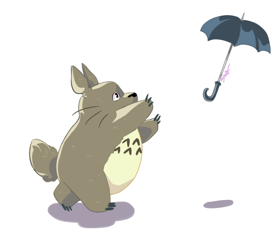 Sombrilla Totoro by on DeviantArt