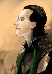Loki drawn on the iPad