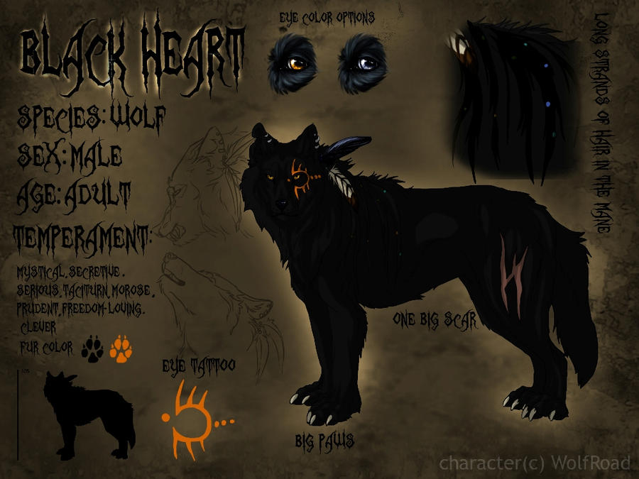 Black Heart reference sheet