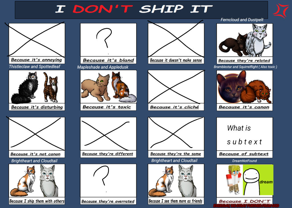 I DO NOT SHIP IT meme by Readytest on DeviantArt I DO NOT SHIP IT meme by Readytest on DeviantArt