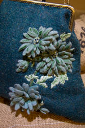 Bag with chrysanthemum