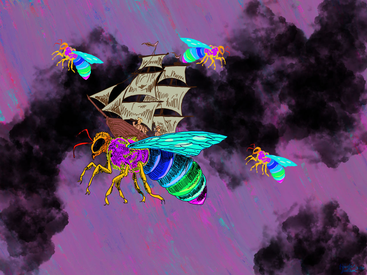 Bee Deviantart Style Bees by Opheluna on DeviantArt