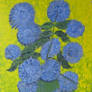 Blue sunflowers
