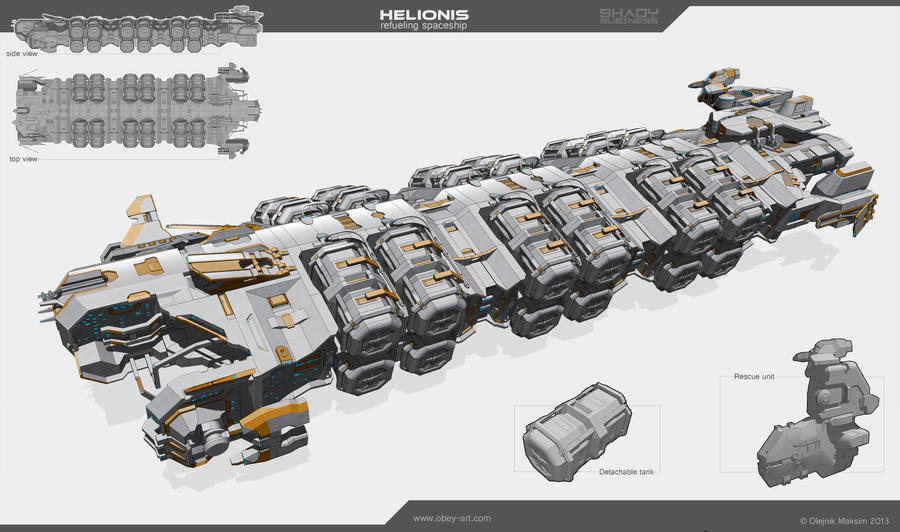 Helionis - refueling spaceship