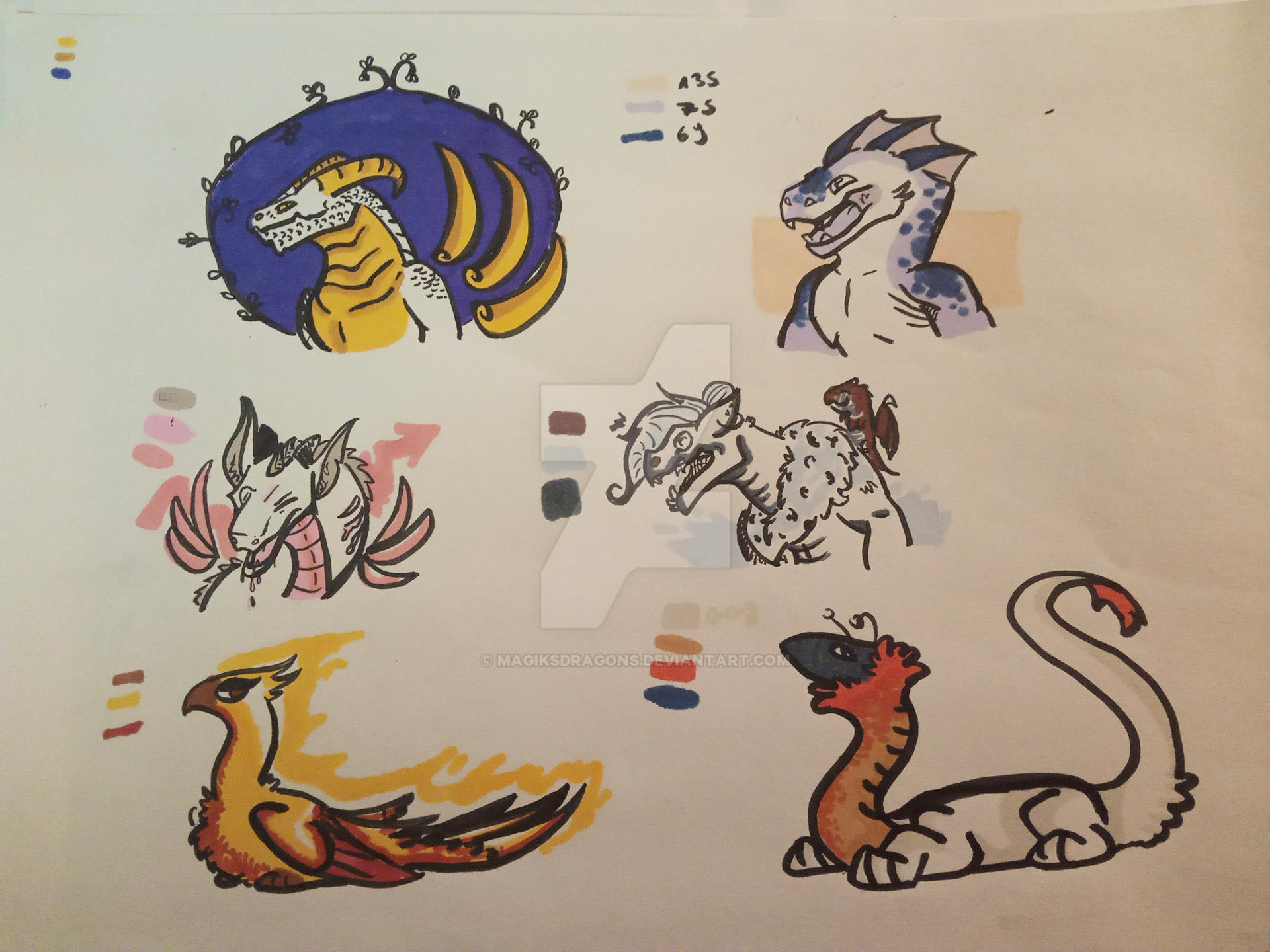 3 random colors challenge by Magiksdragons on DeviantArt