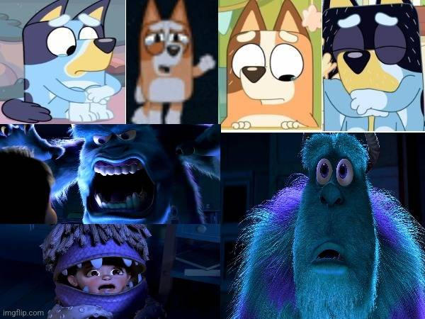 Sulley scaring Boo scene makes the Heelers sad by StarWarsFan2002 on ...