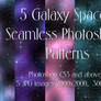 5 Galaxy Space Seamless Adobe Photoshop Fill Patte