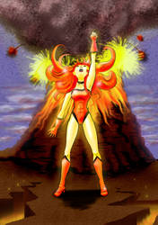 Volcano girl