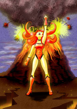 Volcano girl