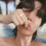 at a bathhouse