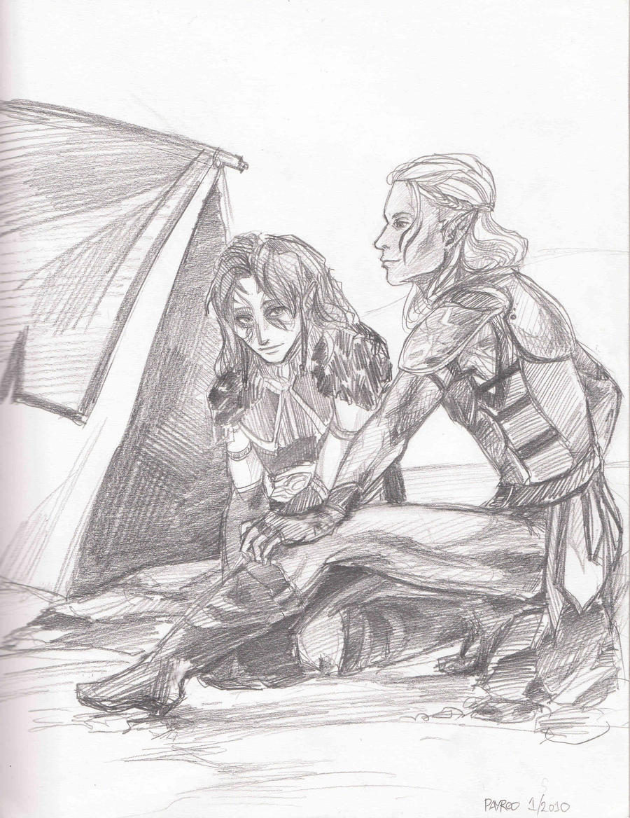 DA:O-Zevran x MSurana at camp