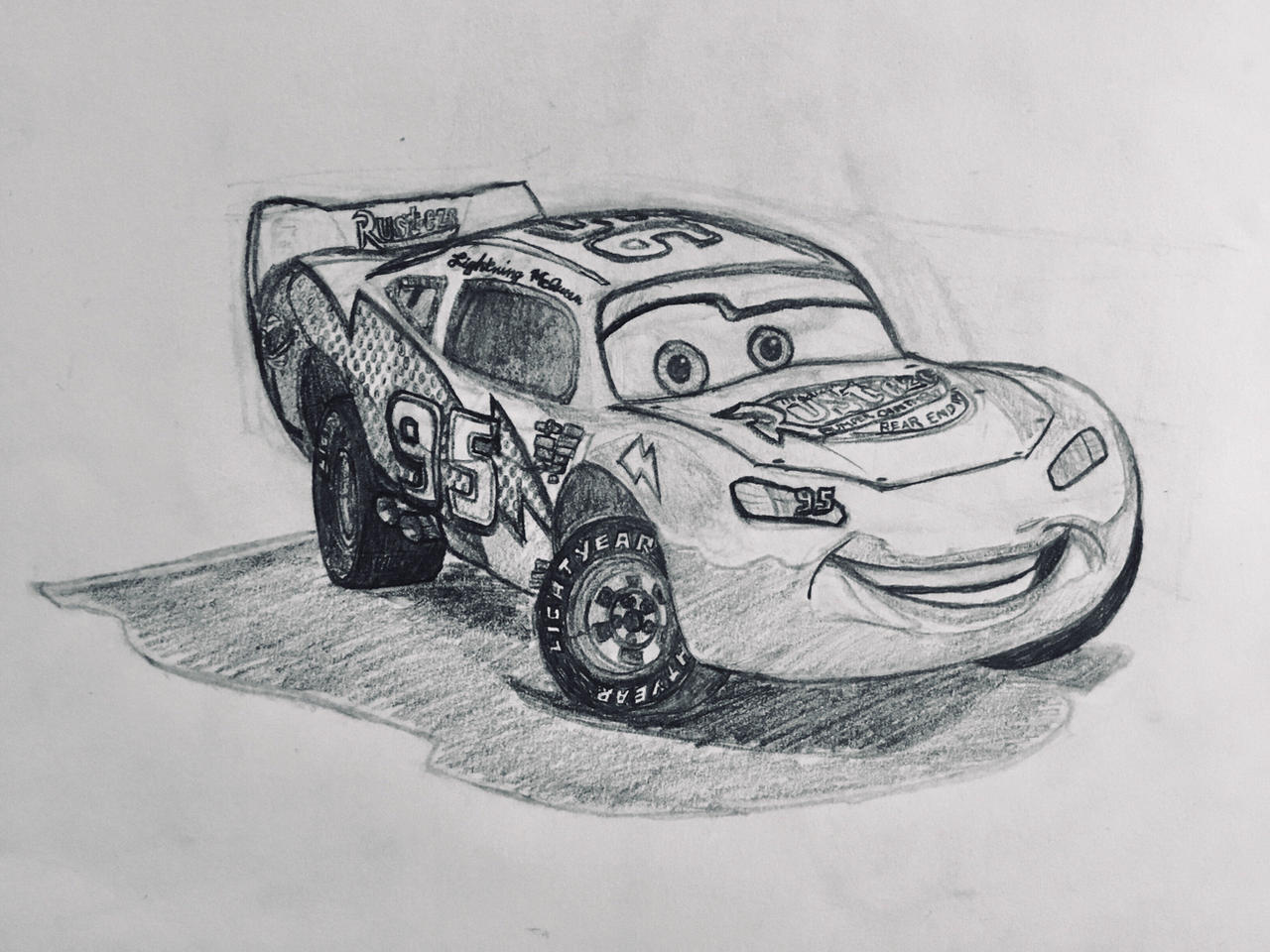 Lightning Mcqueen Drawing Sketch