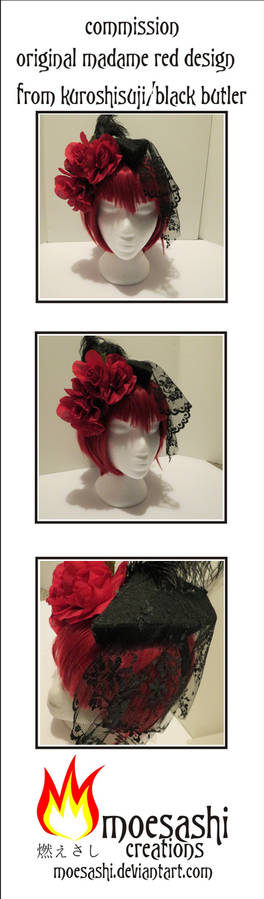 Commission - Madame Red Fascinator