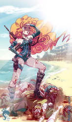 .: Sexy Zombie Slayer :. Commission by Mako-Fufu