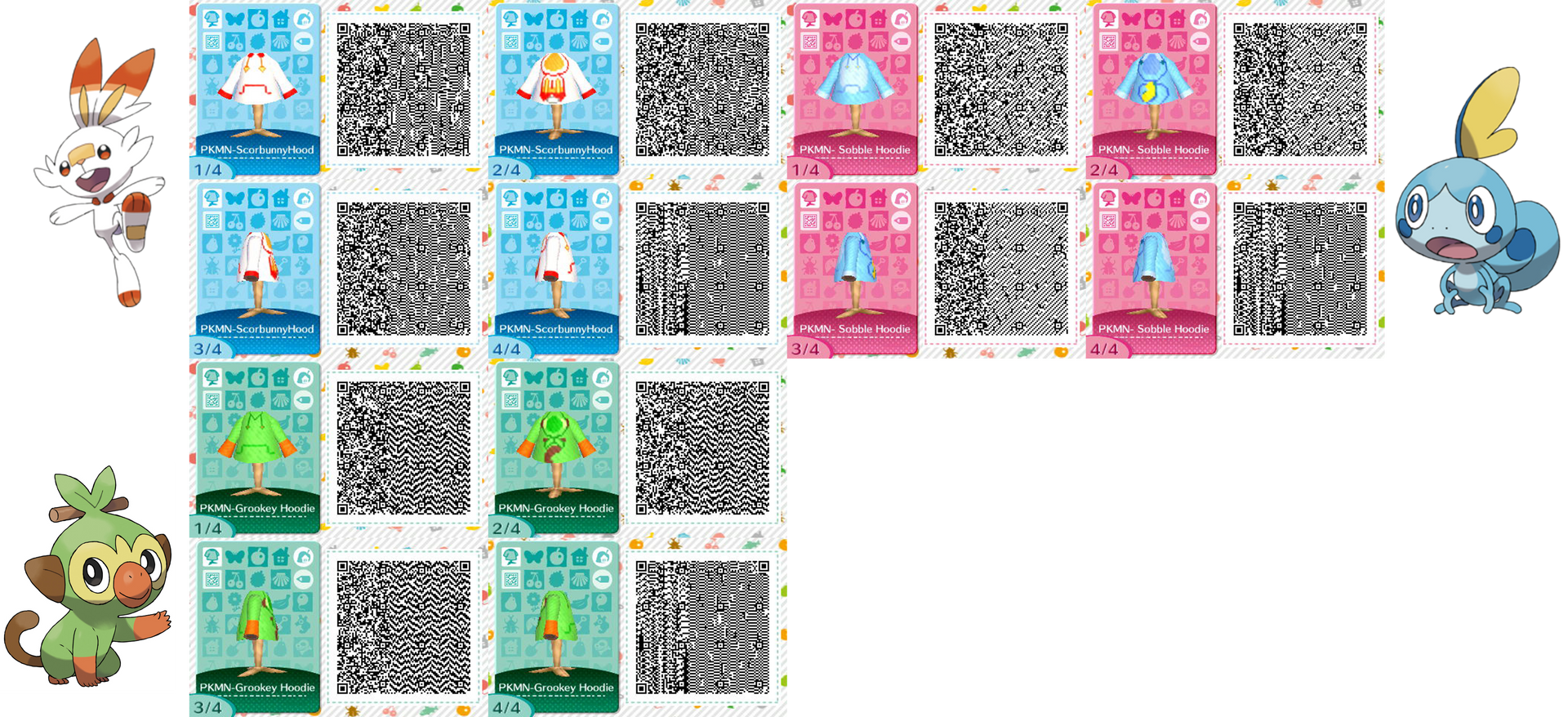 Pokemon Sword And Shield Starter Hoodies By Acnl Qr Codez On Deviantart Pokemon Sword And Shield Starter Hoodies By Acnl Qr Codez On Deviantart