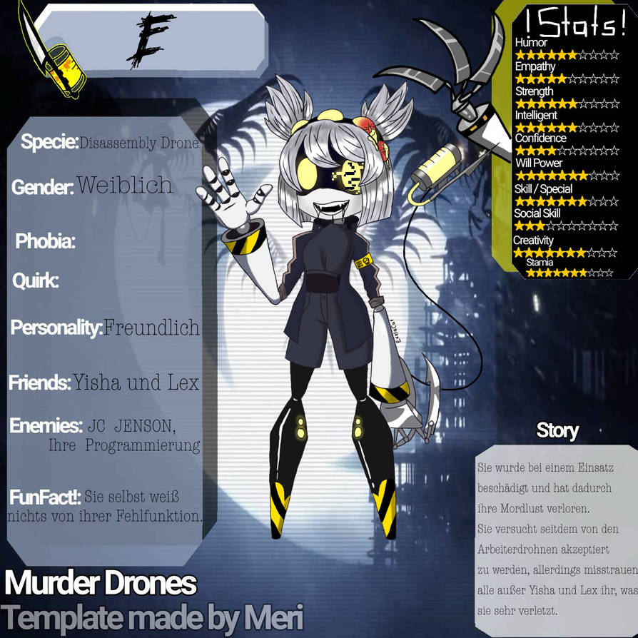 Murder Drones OC by ExelaCat on DeviantArt