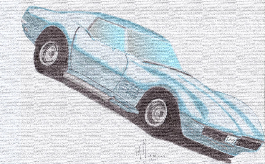 Blue Corvette