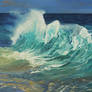Oil painting - Ocean wave