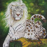 Oil painting - Mythical big cat