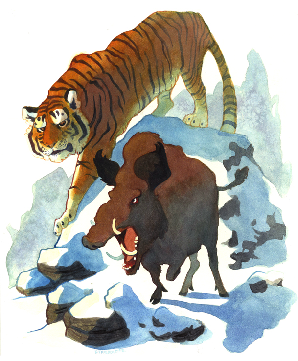 Tiger and Boar by Rowkey