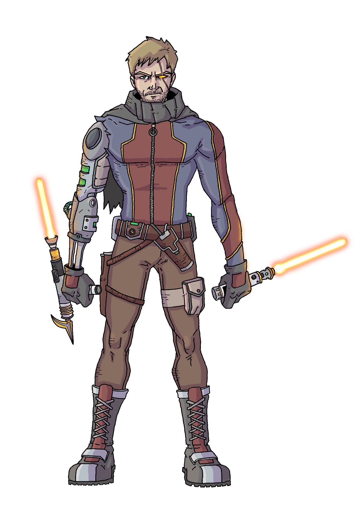 STAR WARS - CLONE COMMANDER AND JEDI GENERAL by GC-Conceptart on DeviantArt