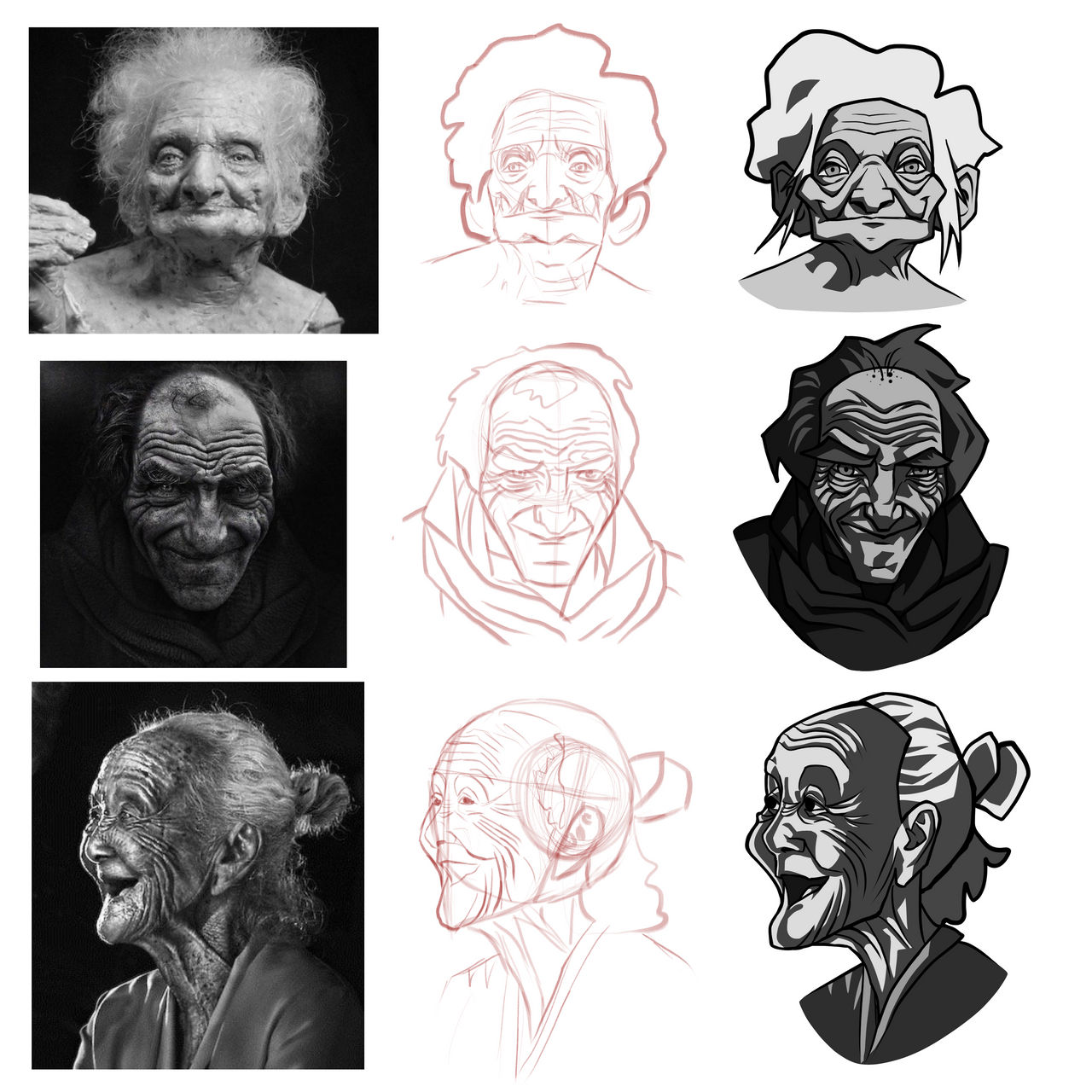 Cartoonifying Old People by SweetTea666 on DeviantArt