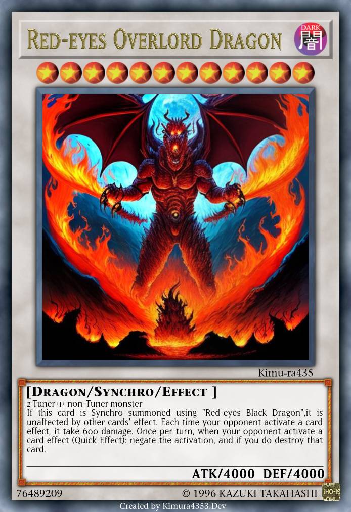 Red-eyes Overlord Dragon by Kimura4535 on DeviantArt