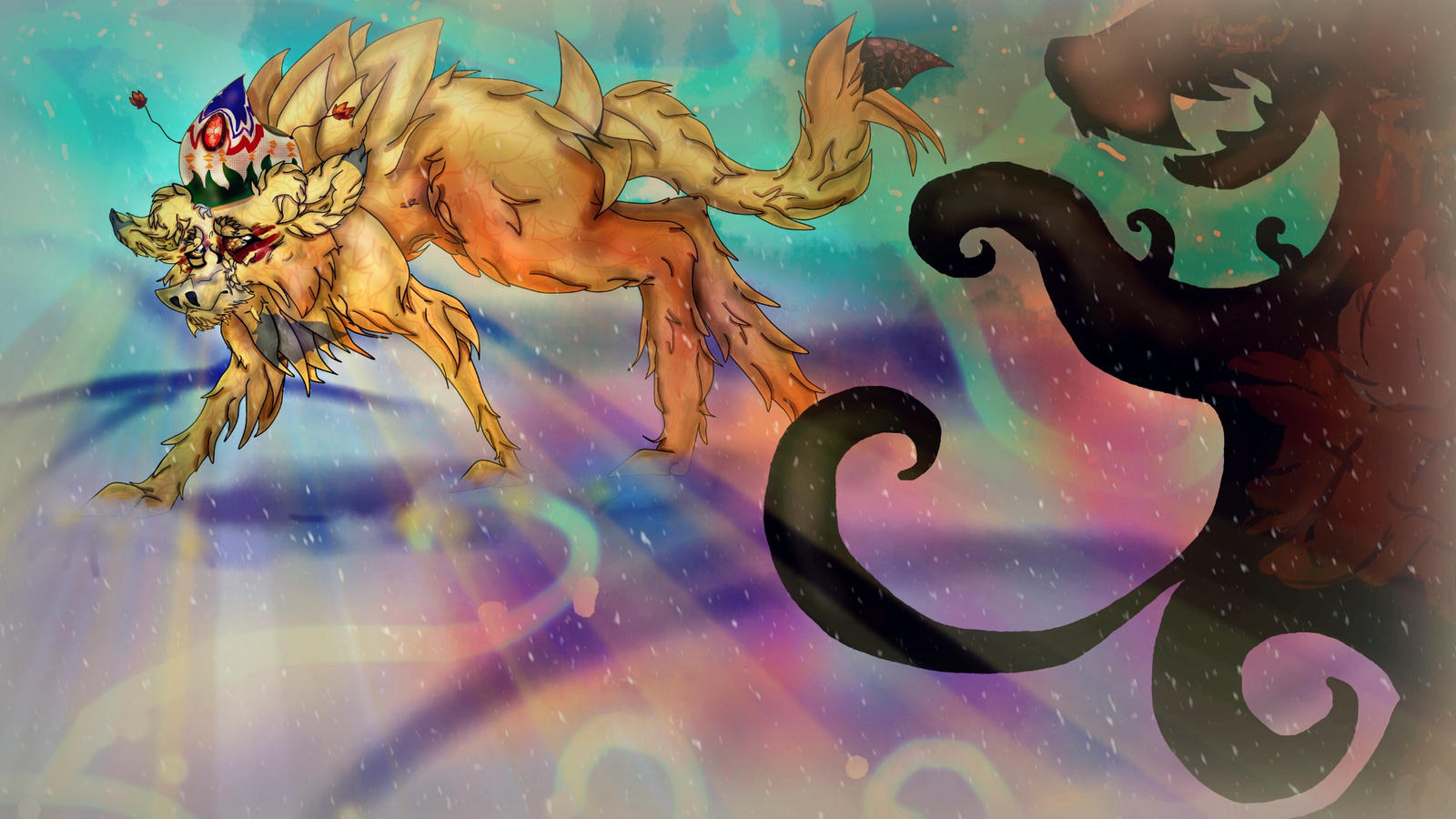 Cheiko, d-don't poke it by GuardianProductions on DeviantArt