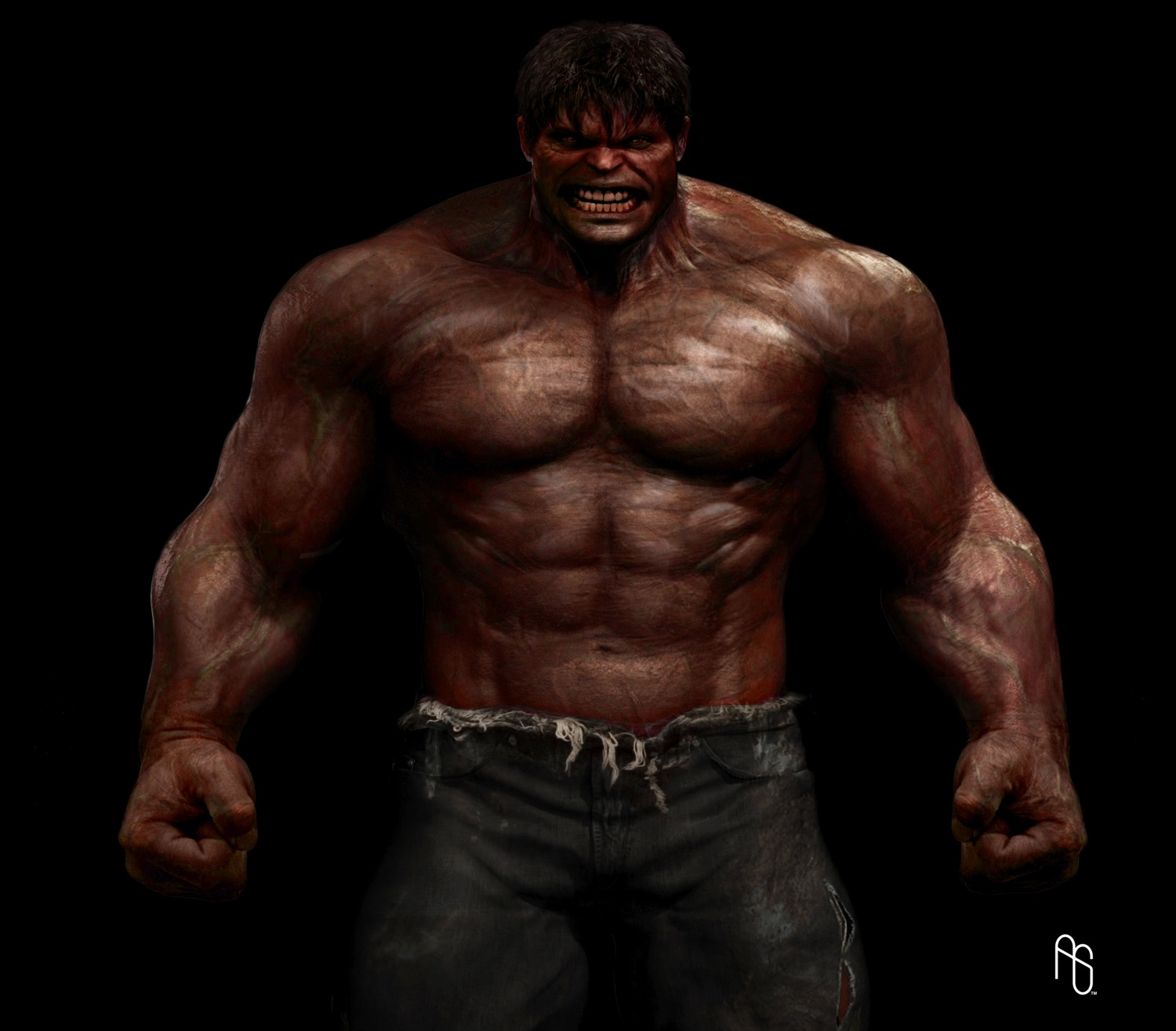 Red Hulk Marvel Strike Force animation by DJRobE on DeviantArt