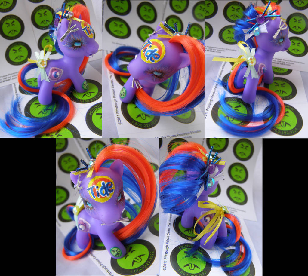 Purple Tide Pod pony by LightningSilver-Mana