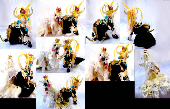 Bowsette and Booette custom ponies