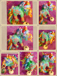 Custom Rainbow Venezuelan Spookybutt Applejack by LightningMana-Crafts