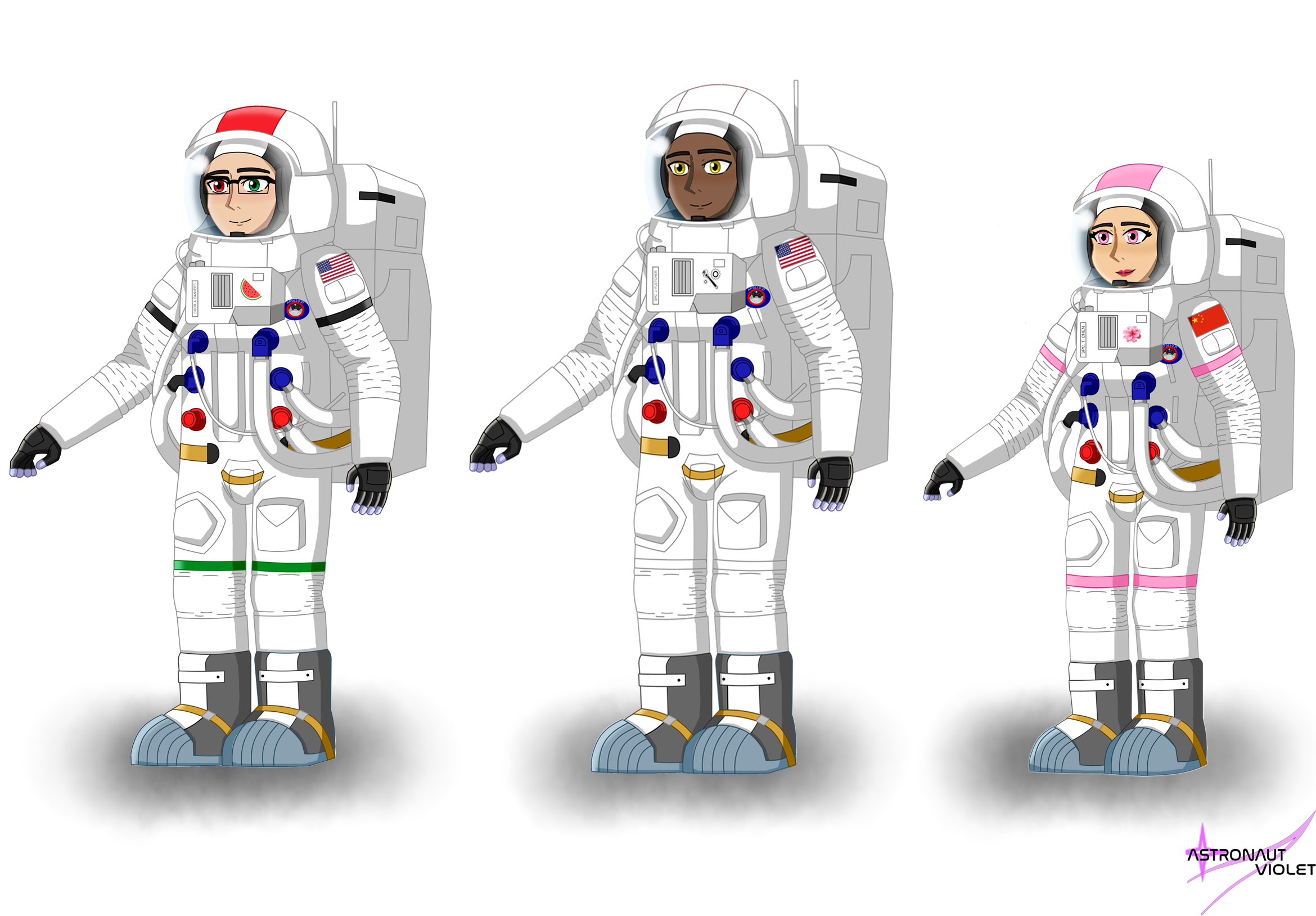 Apollo 37 The Apollo 37 crew! by Astronaut-Violet101 on DeviantArt