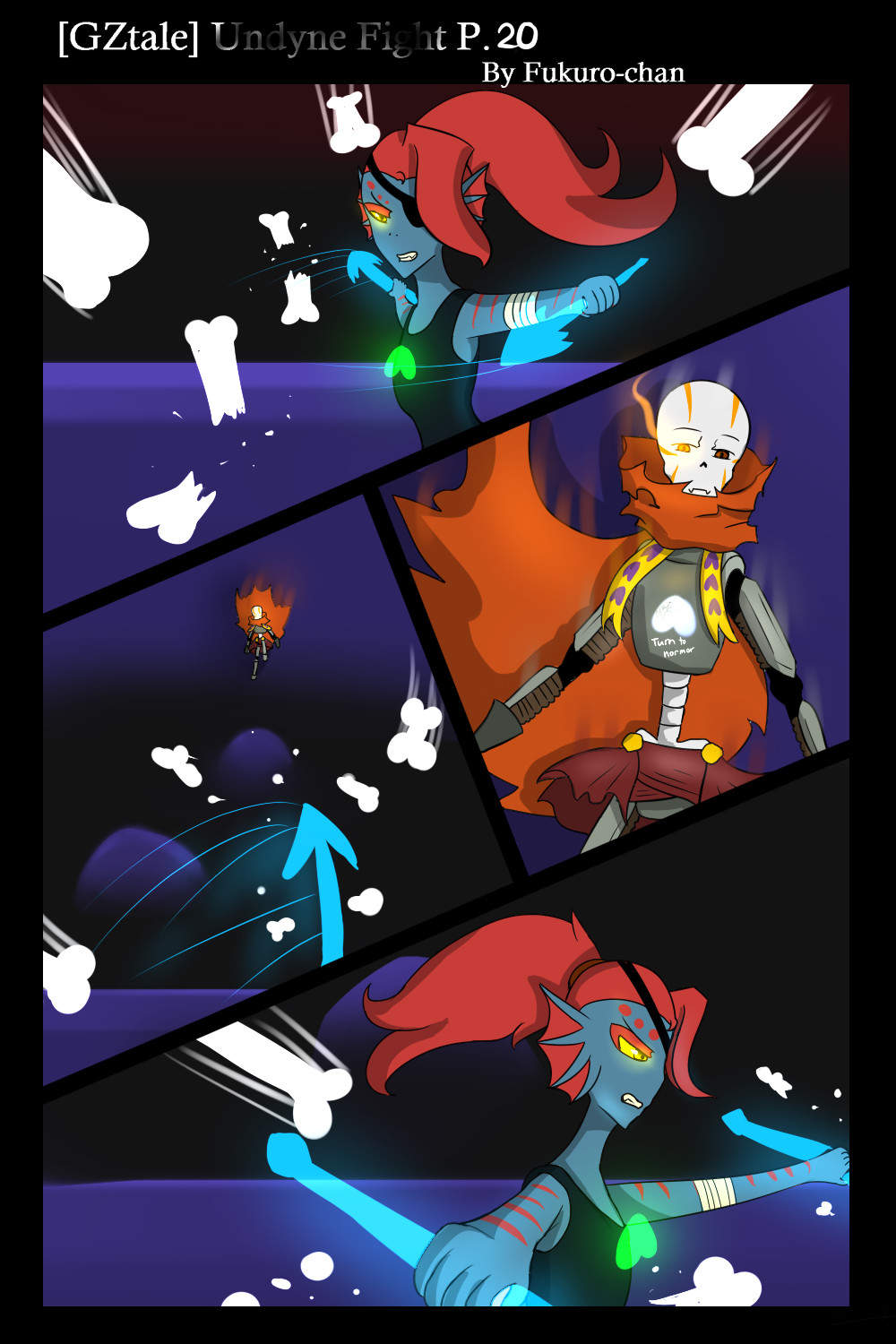 [GZtale] Undyne Fight p.20 [Fan Comic]