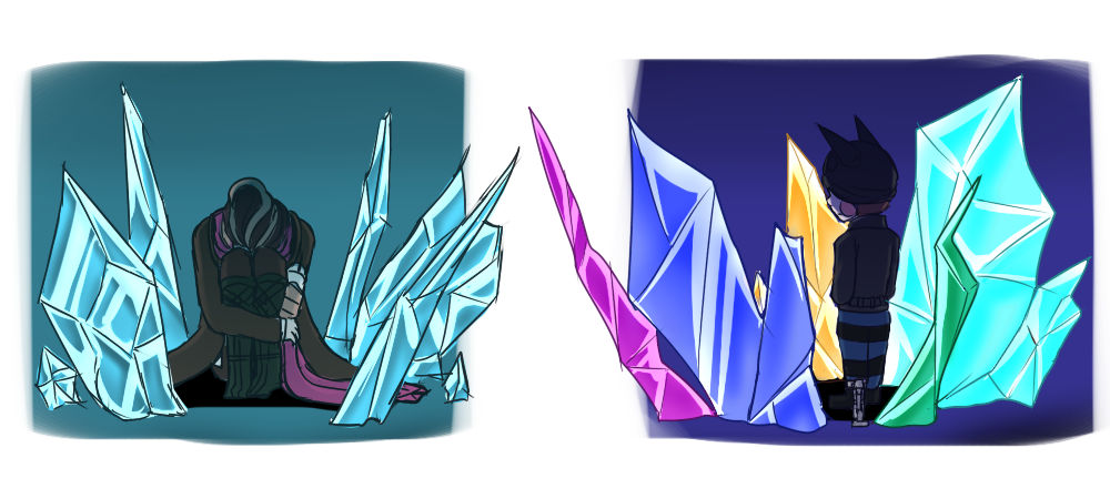 Ice Crystal Code Ice/Crystal Color practice by FukurouZ on DeviantArt