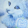 Acrylic painting - Rosey blue