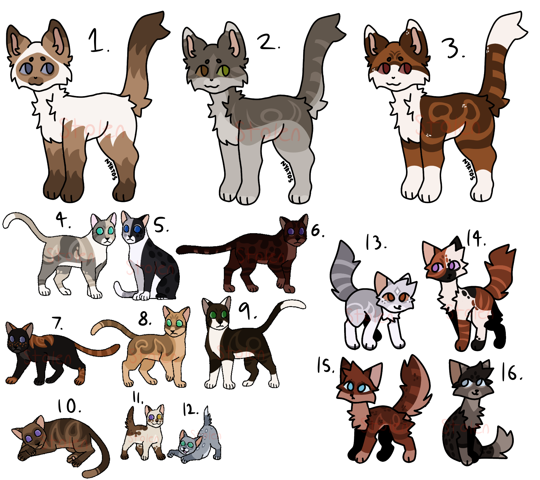 Warrior Cat Gacha Adopts #2 (14/16 OPEN) by Phantom-Guardian on DeviantArt