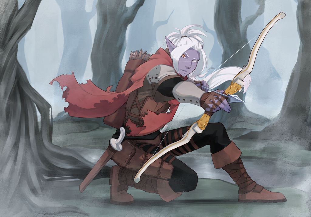 Drow Ranger by kingblastie on DeviantArt