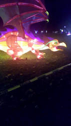 Chinese lantern show- Winged Dragon
