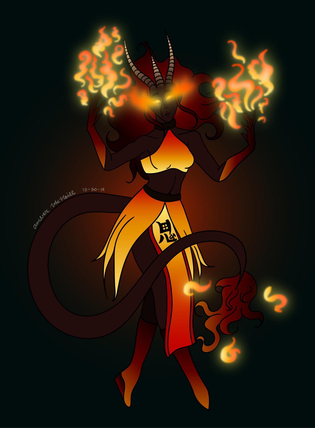 Random Demon Demon Character Art Digital Version by PixieArtworkStudios on DeviantArt