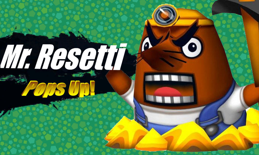 Newcomer: Mr. Resetti by HelpUOut on DeviantArt