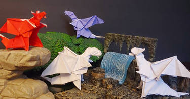 Origami Dragons Cave