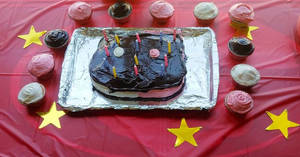 Cookie Cat Birthday Cake