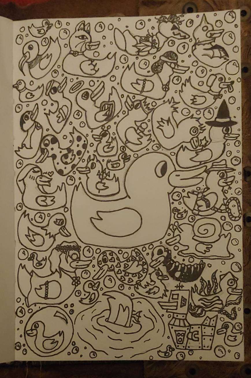 Inktober 15: Ducky Doodles