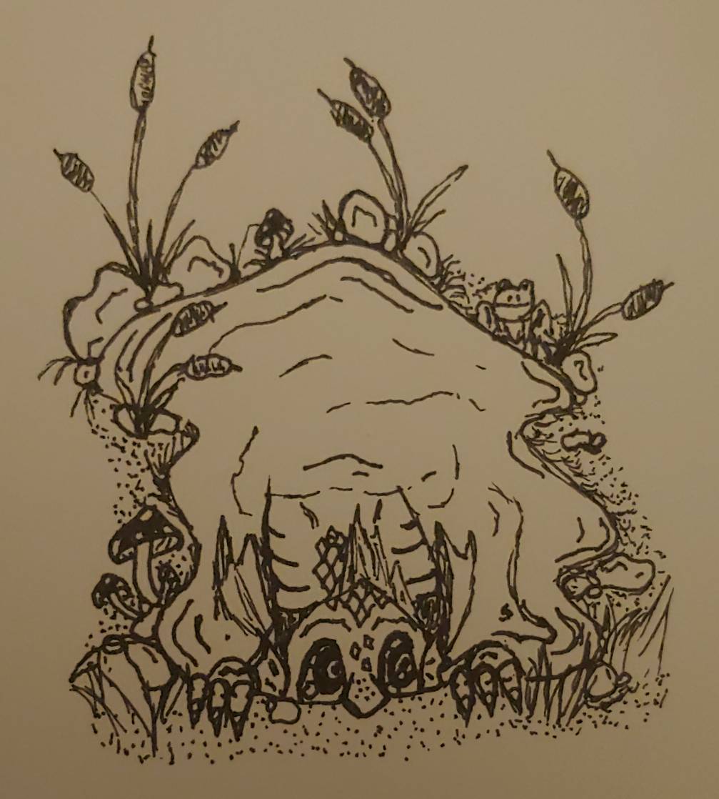 Inktober 16: Puddle Creature