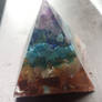 Chakra Crystal Resin Pyramid